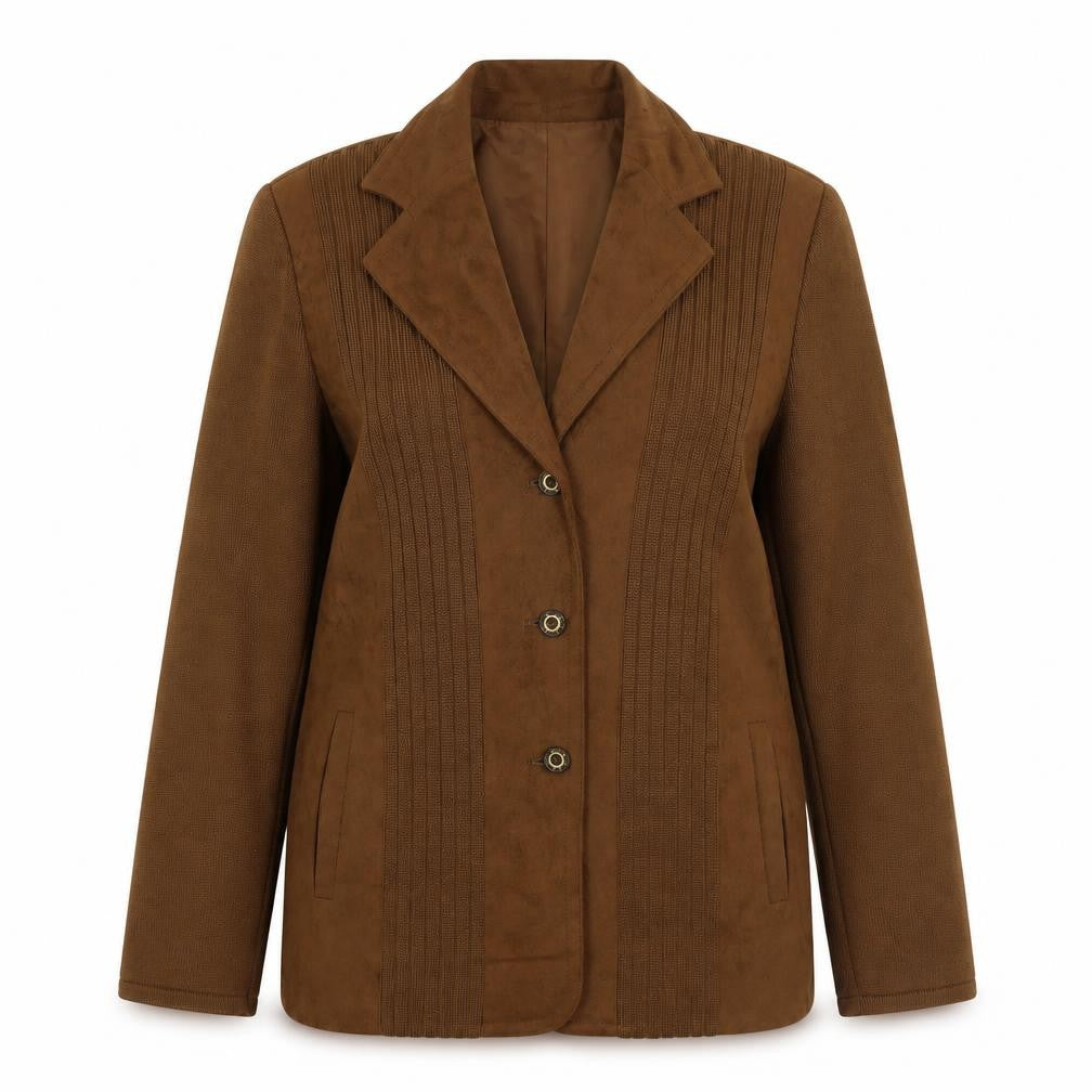 ARA Women's Wool Blazer, Brown, Size 12, Classic Style