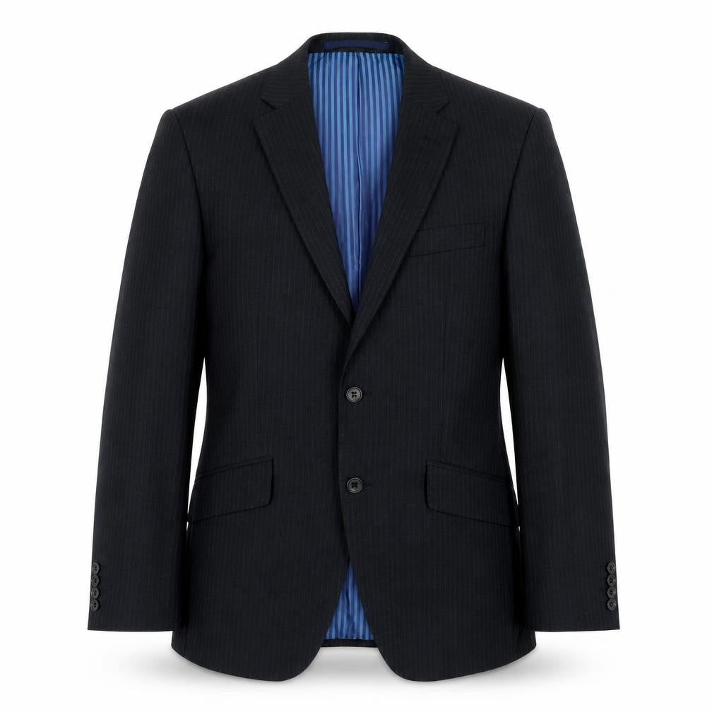 Marks & Spencer Men's Black Pinstripe Blazer, Size 38R