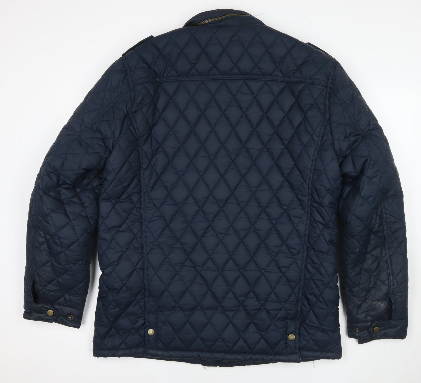 Vedoneire Men's Blue Quilted Jacket XL Mid-Length