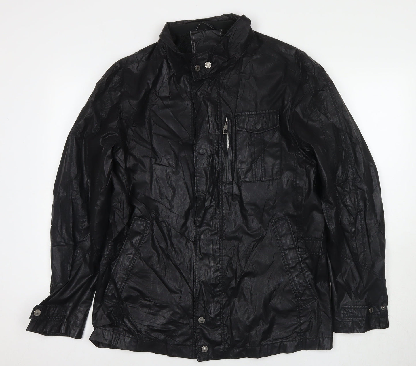 Jupiter Men's Black Windbreaker Jacket M