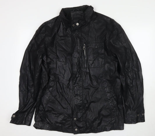 Jupiter Men's Black Windbreaker Jacket M