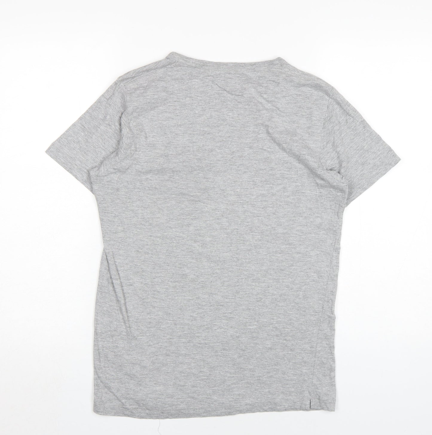 French Connection Men's Grey Crew Neck T-Shirt, Size S