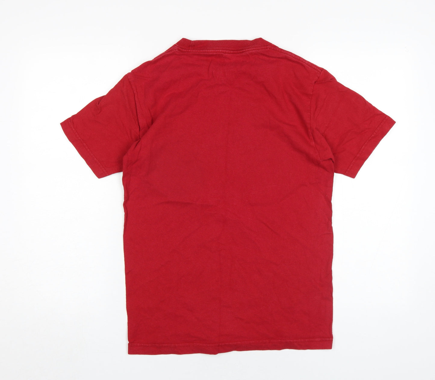 Gildan Unisex Red Basic Cotton T-Shirt Size S
