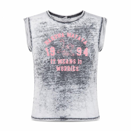 Disney Teens Grey Lion King Sleeveless T-Shirt - Size 10