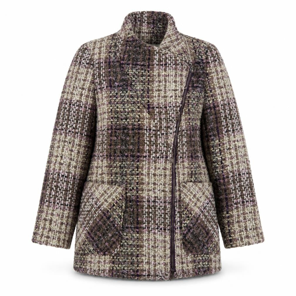 Jessica Simpson Women's Multicoloured Tweed Coat, Size M