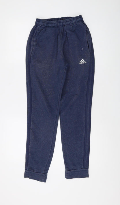 Adidas Womens Blue Jogger XS with Elastic Waist