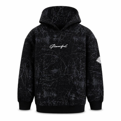Threadboys Boys Black Graphic Print Pullover Hoodie, 11-12 Years