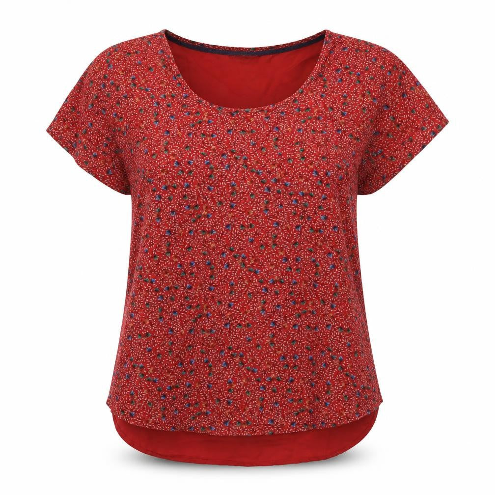 FatFace Women's Red Floral Blouse Size 10 for Casual Spring