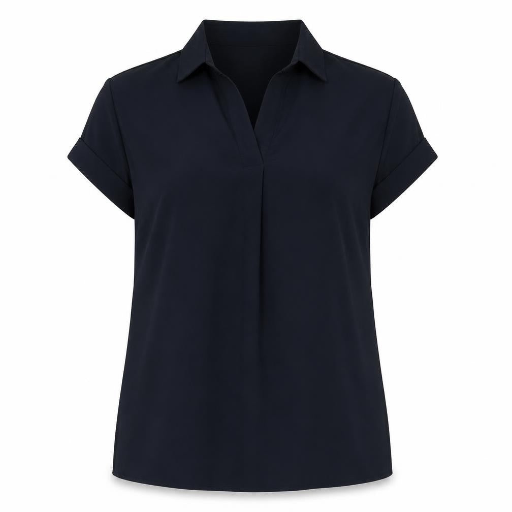 Tommy Hilfiger Women's Blue Collared Blouse Size 2
