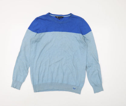 Additional front view of Crew Clothing Blue Jumper, size 12, Crew Neck