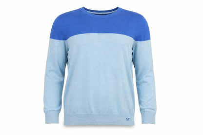 Front view of Crew Clothing Blue Jumper, size 12, Crew Neck