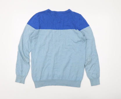Back view of Crew Clothing Blue Jumper, size 12, Crew Neck