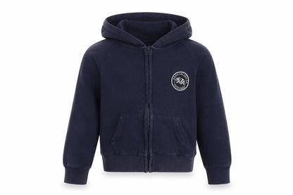 Front view of SoulCal boys’ blue full zip regular fit hoodie