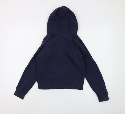 Back view of SoulCal boys’ blue full zip regular fit hoodie