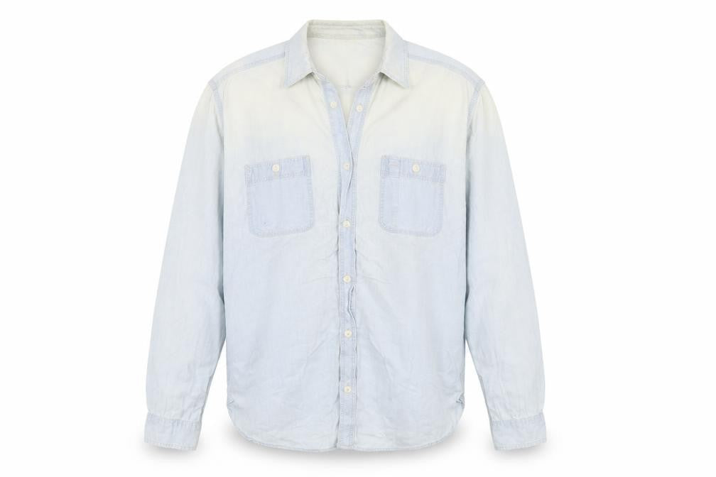 Gap Men's Blue Casual Button-Up Shirt M Long Sleeve