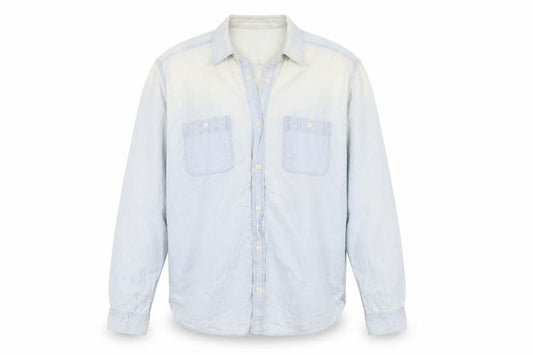 Gap Men's Blue Casual Button-Up Shirt M Long Sleeve