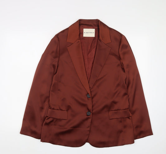 Kartika Women's Brown Satin Blazer Size 16