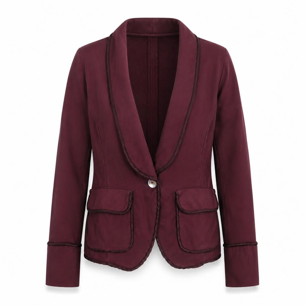 Flash & Partners Women’s Red Blazer Jacket, S, Casual