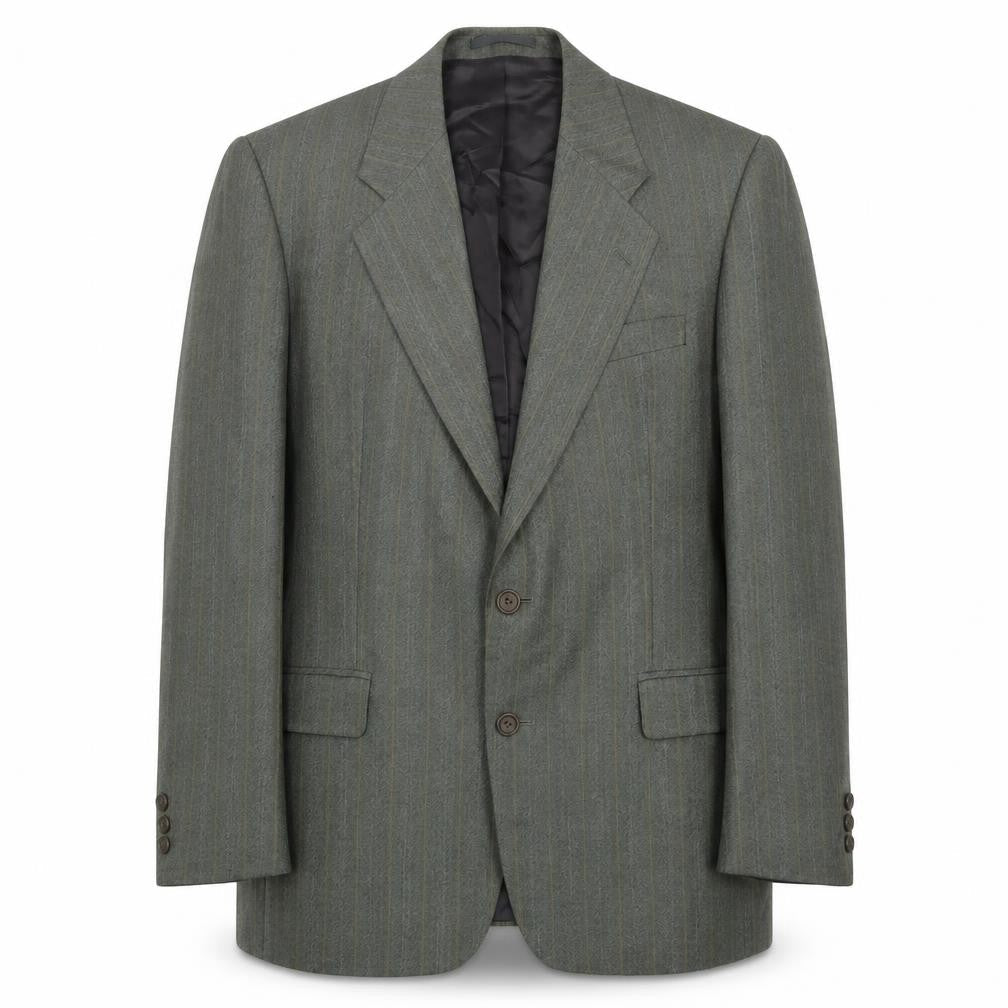 Dunn & Co Mens Green Stripe Blazer 40R Classic