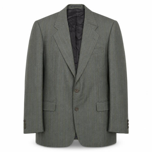 Dunn & Co Mens Green Stripe Blazer 40R Classic
