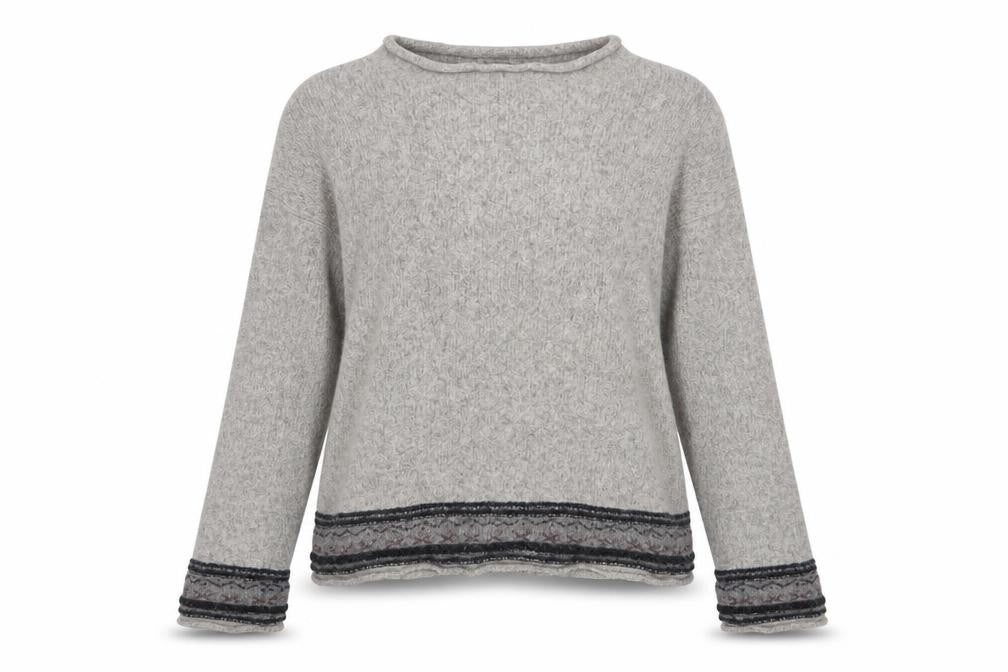 Wilke Rodriguez Grey Lambswool Pullover Jumper XL Unisex