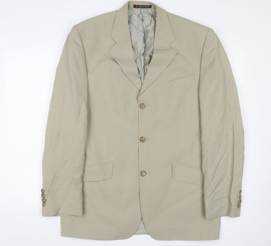 Ciro Citterio Men's Beige Long Blazer 38L