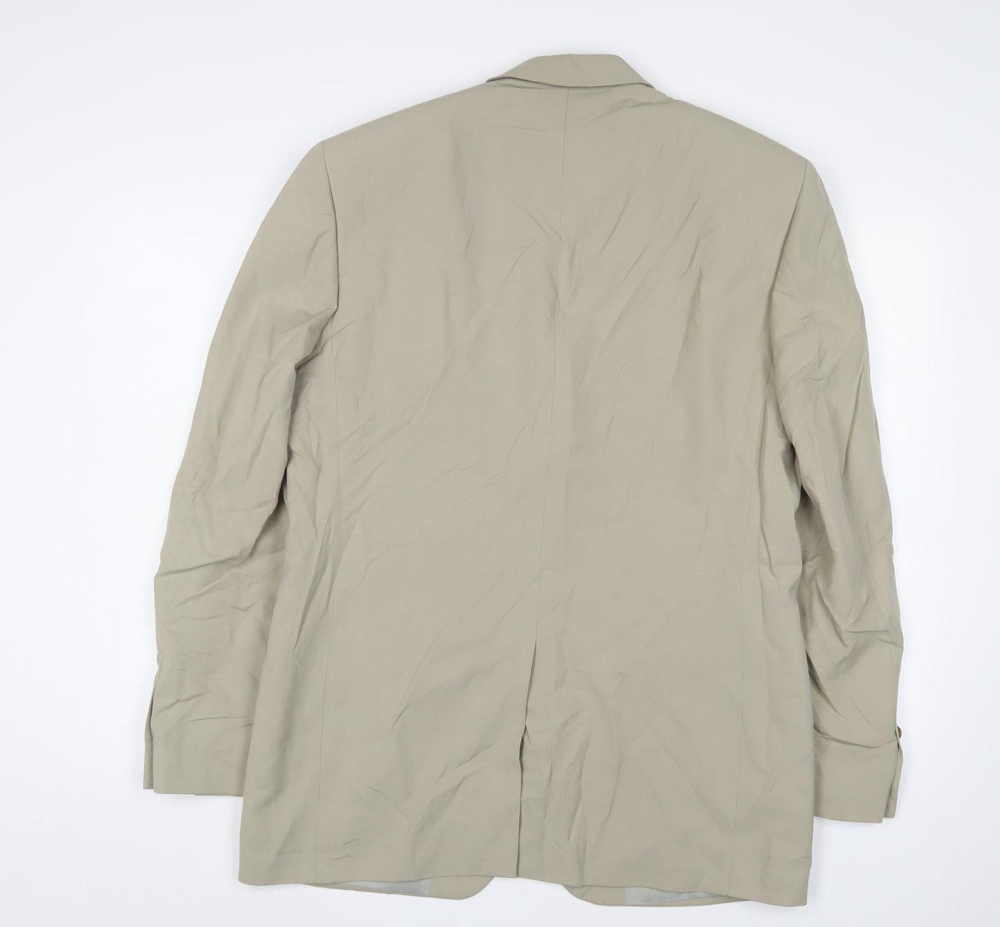 Ciro Citterio Men's Beige Long Blazer 38L