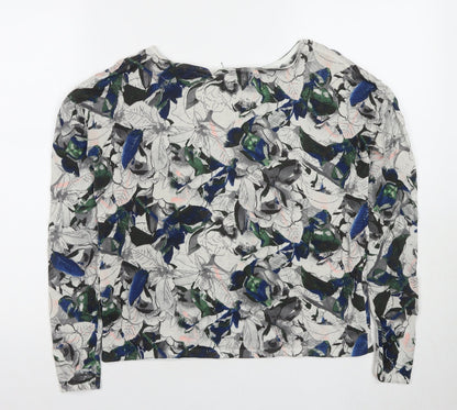 Warehouse Women's Multicoloured Floral Pullover Jumper Size 6