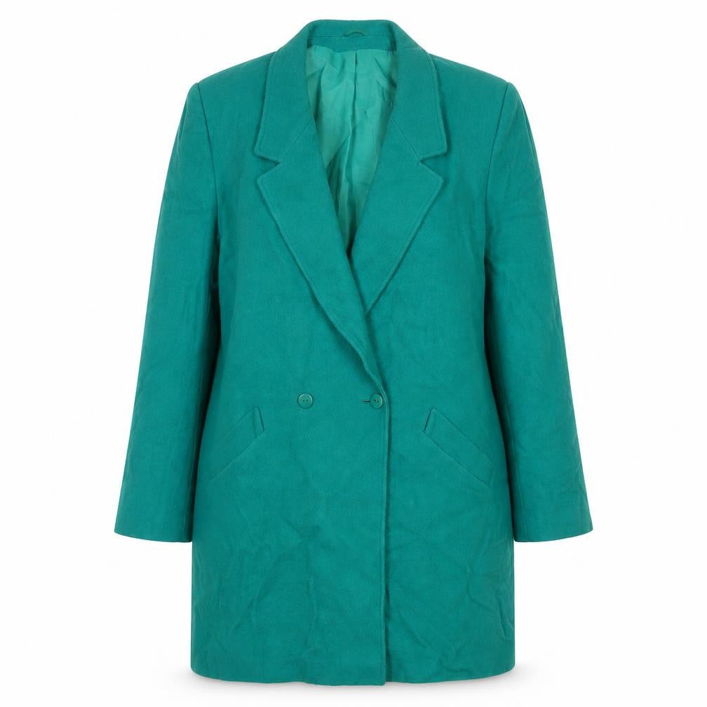 Alexon Women's Green Wool Coat Size 14