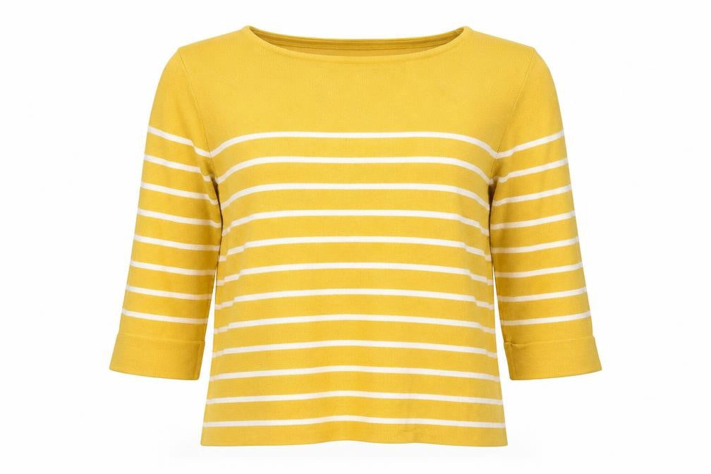 Adrienne Vittadini Women's Yellow Pullover Jumper Size 12