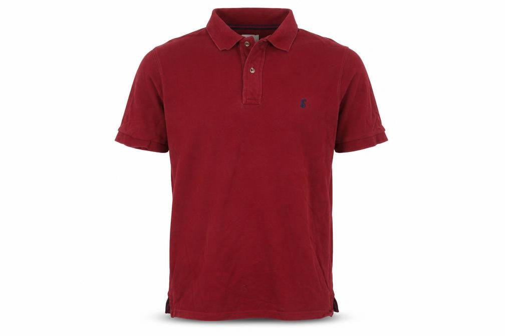 Joules Men's Red Polo Shirt S Short Sleeve Button