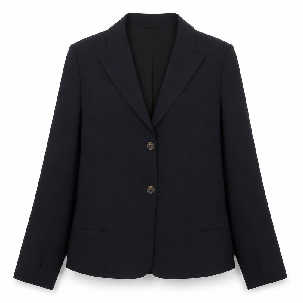 René Lezard Women's Black Blazer Size 8 Business