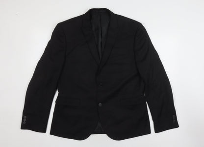 Next Men's Black Slim Fit Blazer 42 Regular