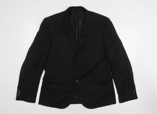 Next Men's Black Slim Fit Blazer 42 Regular