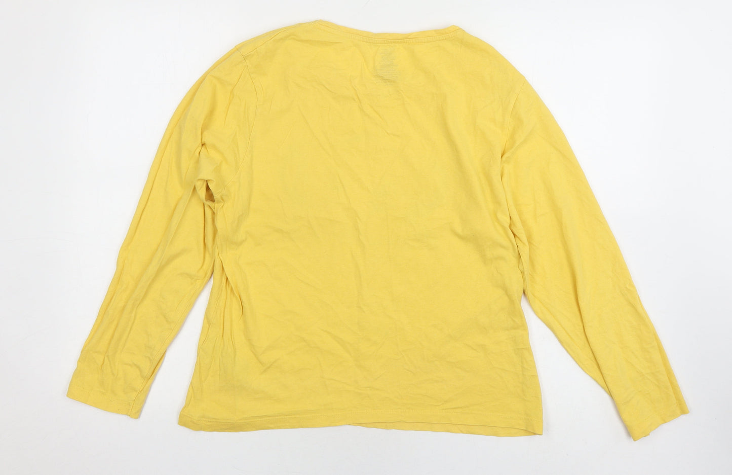 Disney Women's Yellow Graphic T-Shirt, Size 10-12