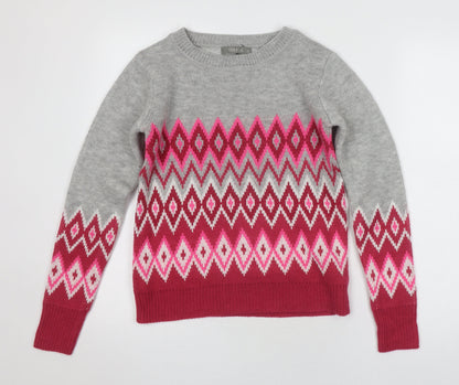 Oasis Women's Multicoloured XS Geometric Pullover Jumper