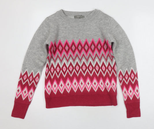 Oasis Women's Multicoloured XS Geometric Pullover Jumper