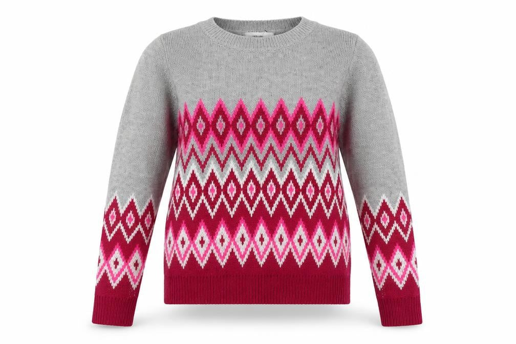 Oasis Women's Multicoloured XS Geometric Pullover Jumper