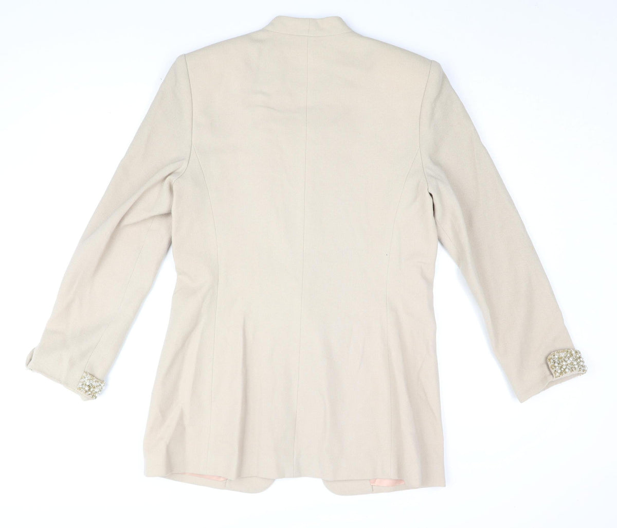 Albert Nipon Women’s Beige Blazer Size 12 Formal Classic