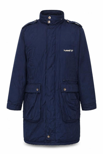 Hummel Men's Blue Parka Coat, M, Full Zip, Winter Lined