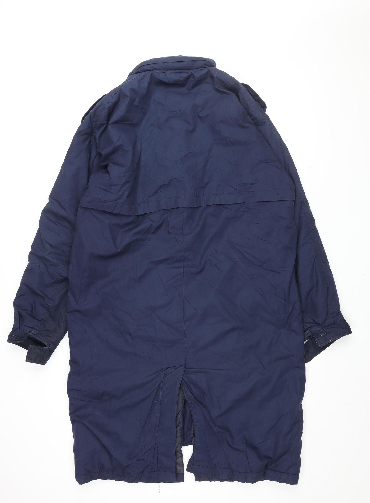 Hummel Men's Blue Parka Coat, M, Full Zip, Winter Lined
