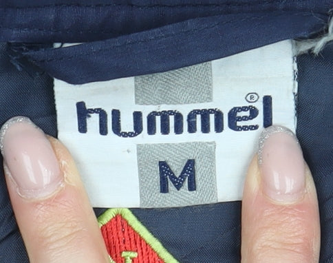 Hummel Men's Blue Parka Coat, M, Full Zip, Winter Lined