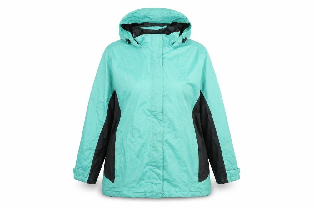 Bonmarché Women's Green Size 18 Regular Fit Rain Coat