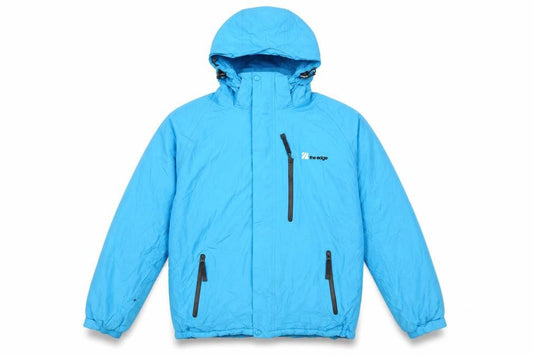 The Edge Men's Blue Hooded 3-in-1 Jacket L Winter