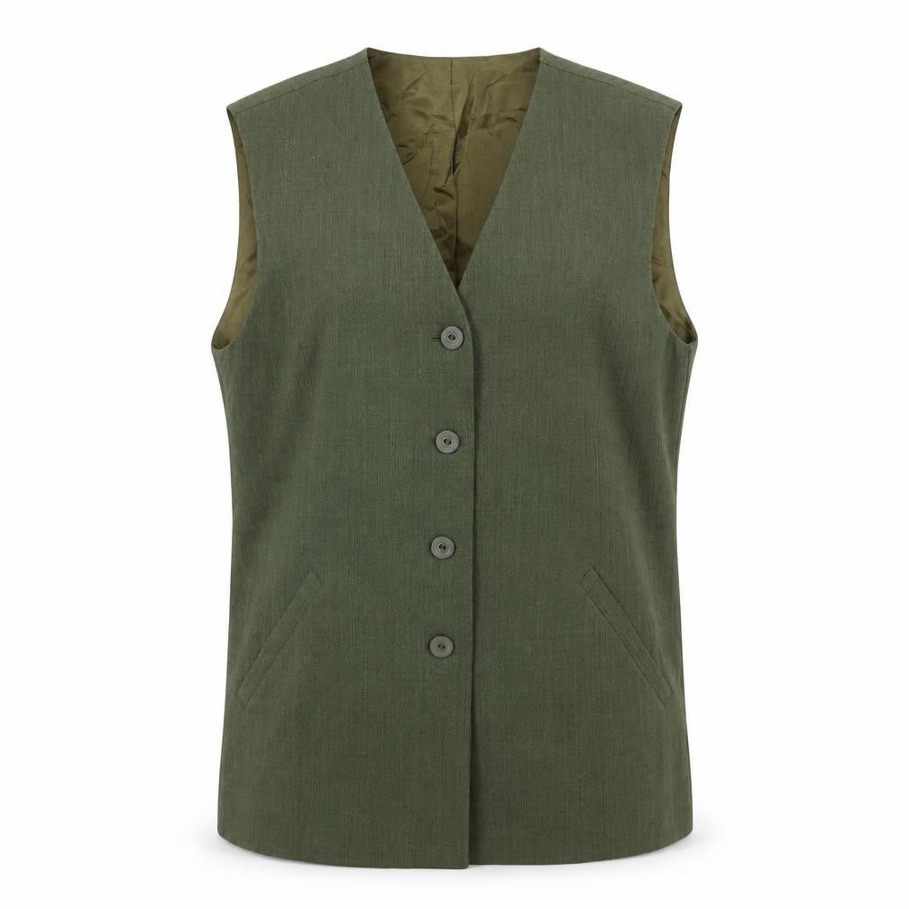 Frankenwälder Women's Green Sleeveless Vest, Size 12