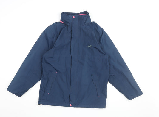Freedom Trail Women's Blue Rain Coat Jacket Size 4