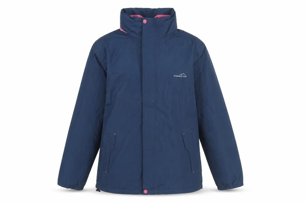 Freedom Trail Women's Blue Rain Coat Jacket Size 4