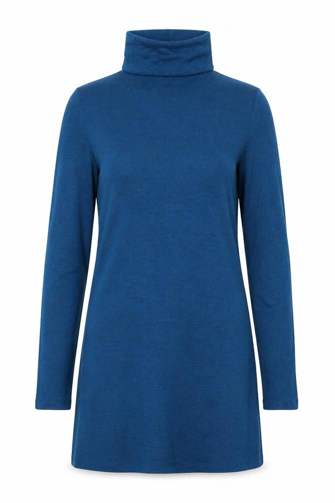 Cupio Women's Blue Turtleneck Top M Casual Knit