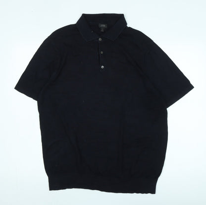 Additional front view of J.Crew Men's Black XL Cotton jumper