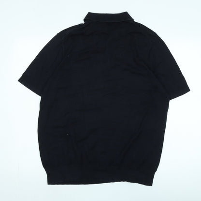 Back view of J.Crew Men's Black XL Cotton jumper